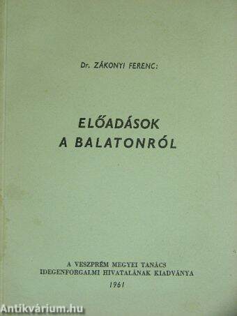 Előadások a Balatonról