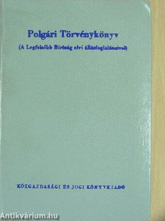 Polgári Törvénykönyv