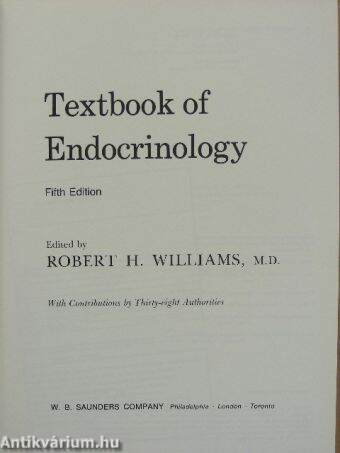 Textbook of Endocrinology