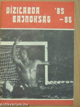 Vízilabda bajnokság '85-86.