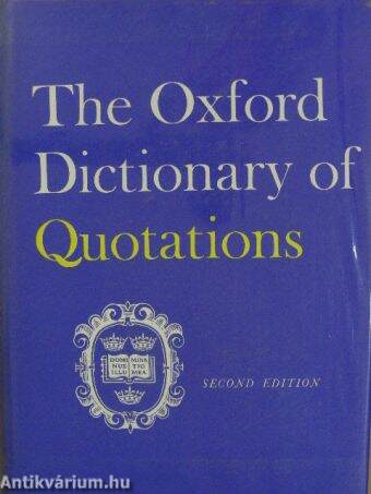 The Oxford Dictionary of Quotations