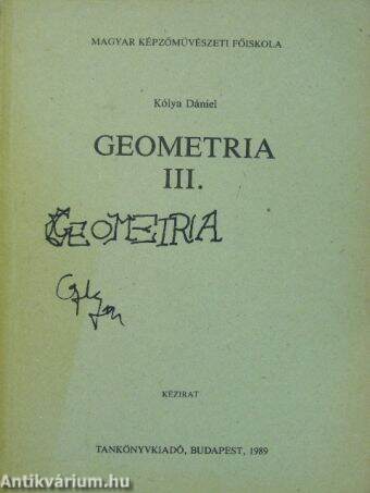 Geometria III.