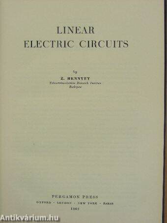 Linear Electric Circuits