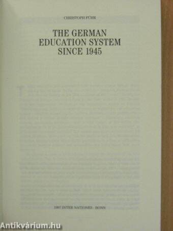 The German Education System since 1945