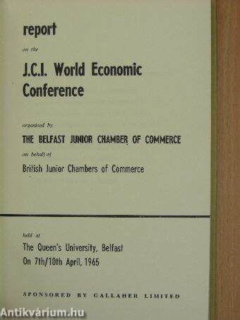 Report on the J.C.I. World Economic Conference