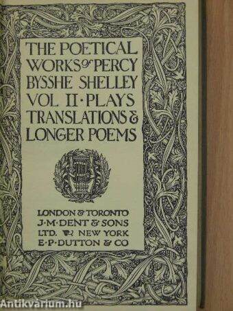 The Poetical Works of Percy Bysshe Shelley II.