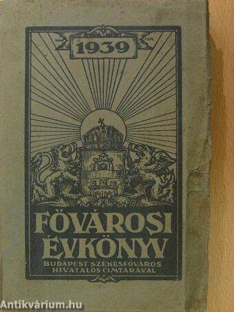 Fővárosi Évkönyv az 1939. évre