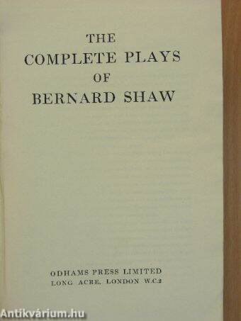 The Complete Plays of Bernard Shaw