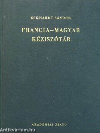 Francia-magyar kéziszótár 