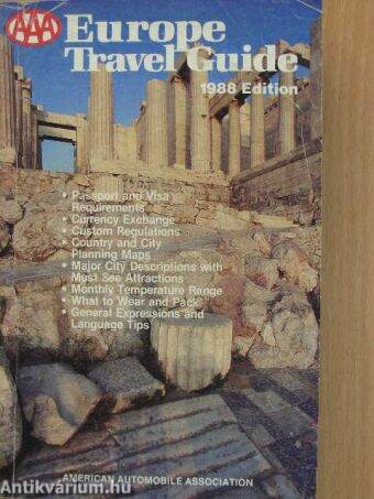 AAA Travel Guide to Europe 1988