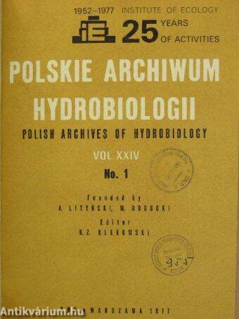 Polskie Archiwum Hydrobiologii/Polish Archives of Hydrobiology 1977. XXIV. 1-2.