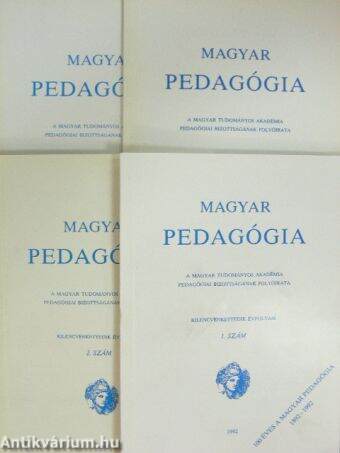Magyar Pedagógia 1992/1-4.