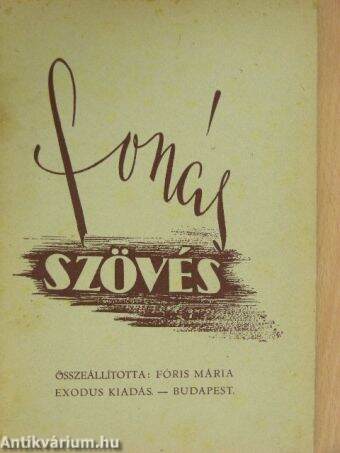 Fonás-szövés