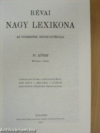 Révai nagy lexikona 4. (töredék)