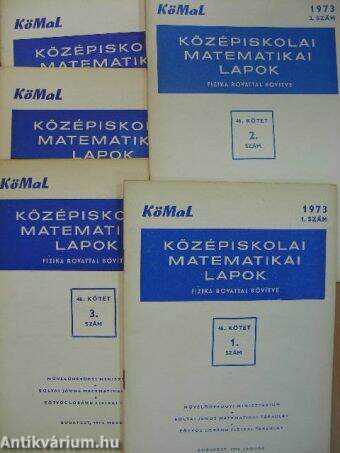 Középiskolai matematikai lapok 1973. január-május