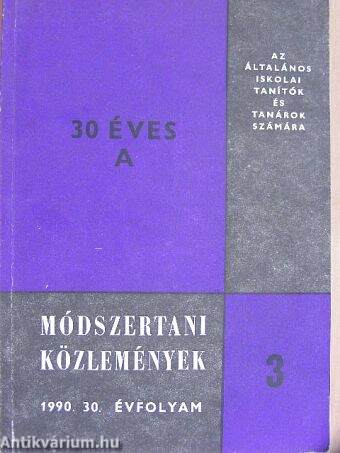 Módszertani közlemények 1990/3