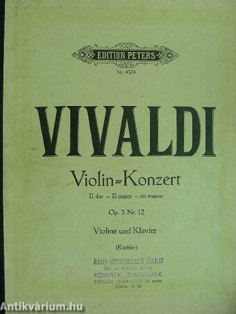 Violin-Konzert E Dur Op. 3 Nr. 12