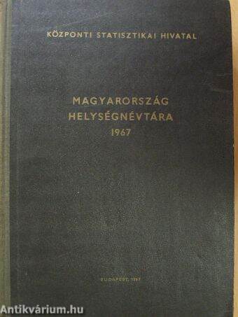 Magyarország helységnévtára 1967