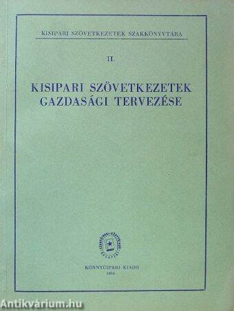 Kisipari szövetkezetek gazdasági tervezése