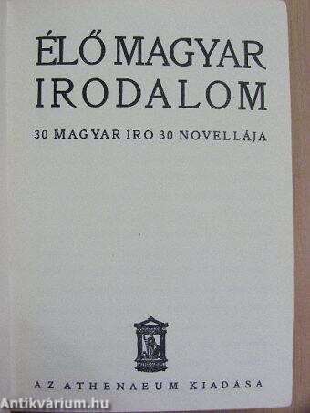 Élő magyar irodalom