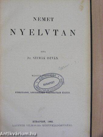 Német nyelvtan