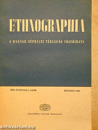 Ethnographia 1981/4.