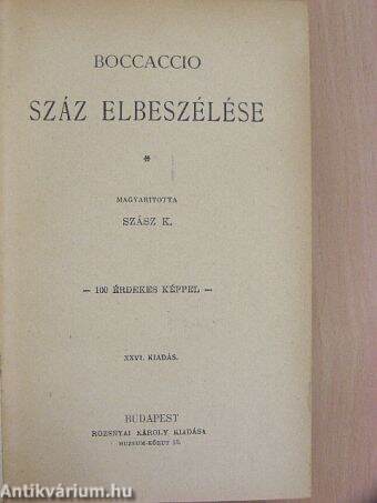 Boccaccio száz elbeszélése