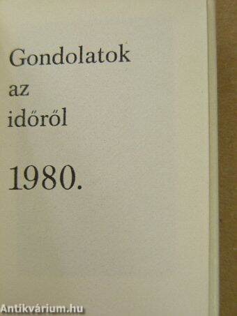 Gondolatok az időről 1980 (minikönyv)