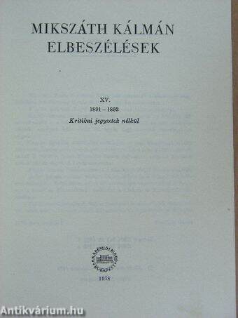 Elbeszélések XV.