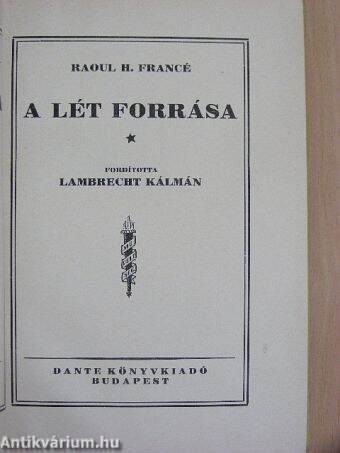 A lét forrása