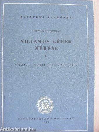 Villamos gépek mérése I.