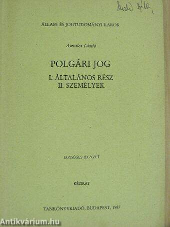 Polgári jog I-II.