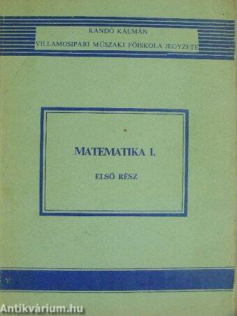 Matematika I/1.