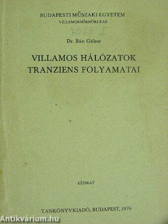 Villamos hálózatok tranziens folyamatai