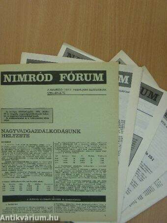 Nimród 1977. (nem teljes évfolyam)