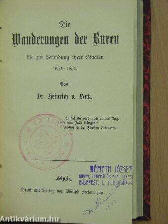 Prolegomena zu Homer/Gedichte eines deutschen Steinmetzen/Die Wanderungen der Buren bis zur Gründung ihrer Staaten 1652-1854/Sommerregen (gótbetűs)