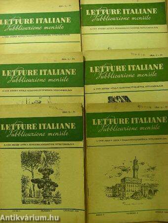 Letture Italiane Pubblicazione mensile 1958/1-6.