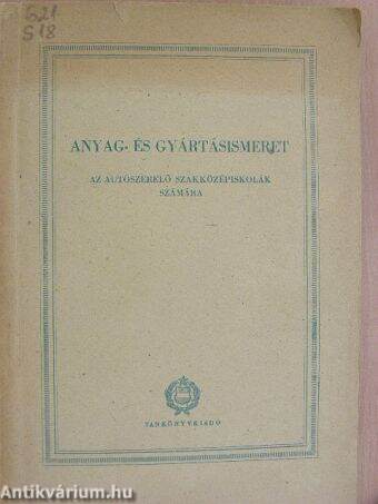 Anyag- és gyártásismeret