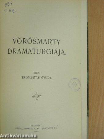 Vörösmarty dramaturgiája