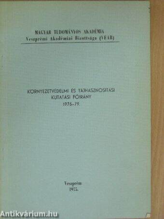 Környezetvédelmi és tájhasznosítási kutatási főirány 1975-79.