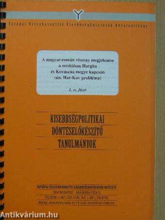 A magyar-román viszony megjelenése a médiában Hargita és Kovászna megye kapcsán (ún. Har-Kov probléma)