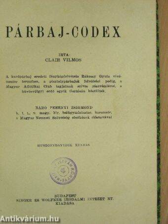 Párbaj-Codex