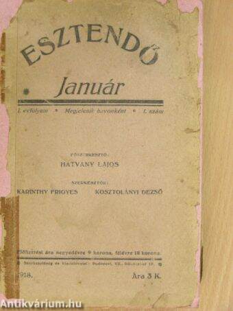 Esztendő 1918. január