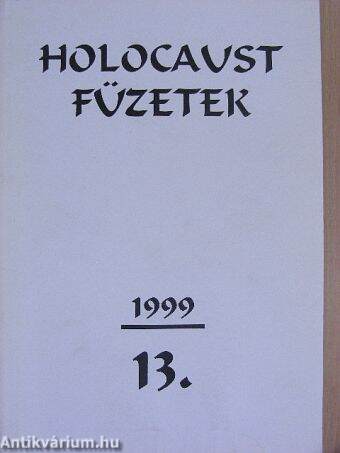 Holocaust füzetek 1999/13.