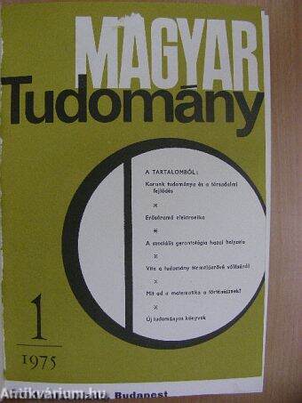 Magyar Tudomány 1975. január-december