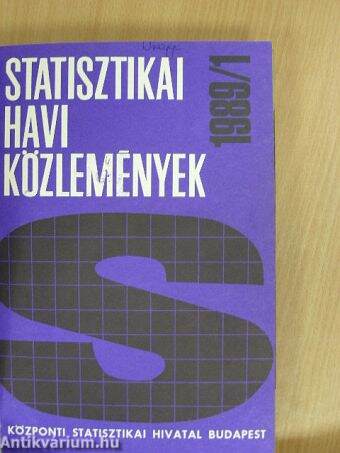 Statisztikai havi közlemények 1989. január-december