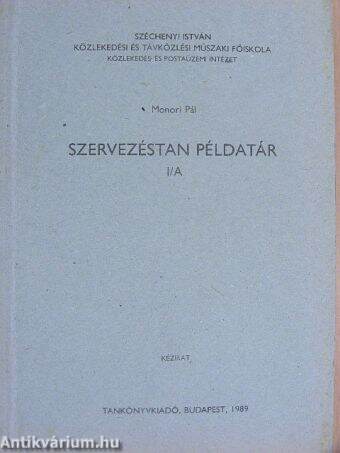 Szervezéstan példatár I/A