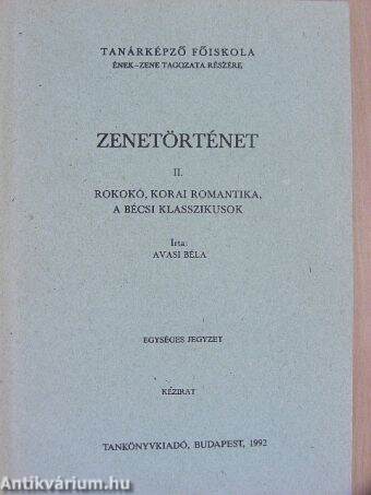 Zenetörténet II.