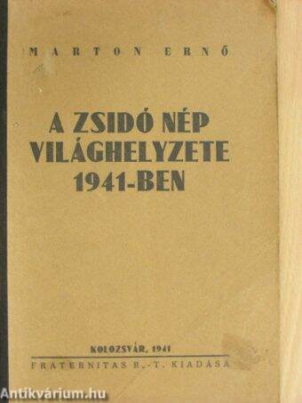 A zsidó nép világhelyzete 1941-ben