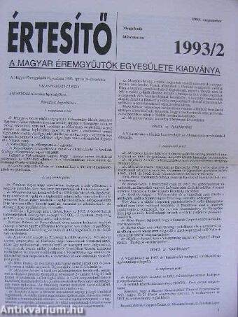 Értesítő 1993/2.